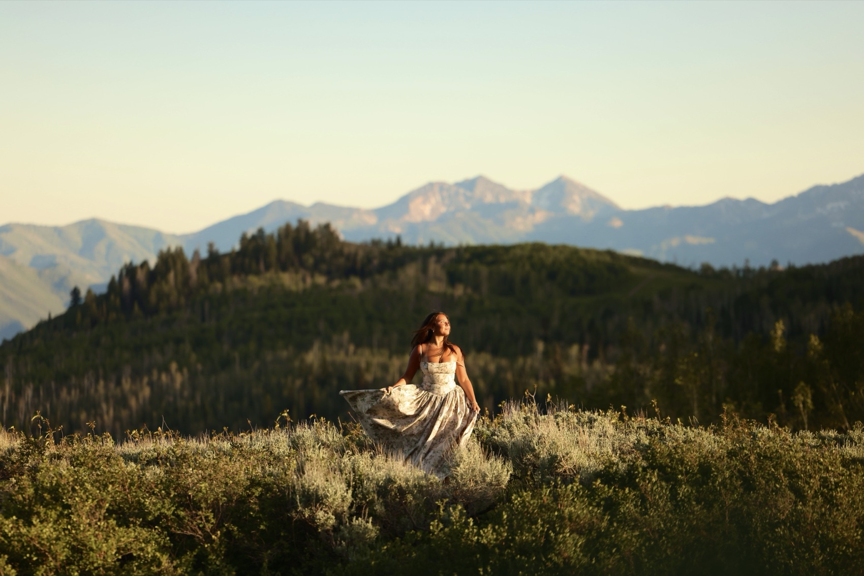 A senior portrait photographed outdoors in Utah