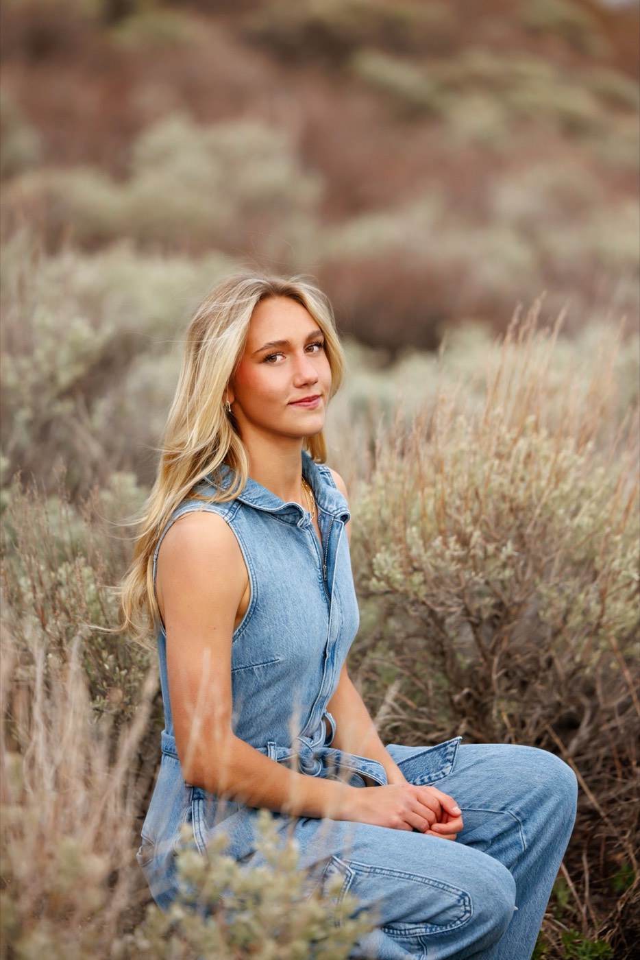 A senior portrait photographed outdoors in Utah