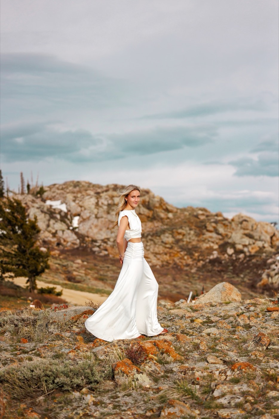 A senior portrait photographed outdoors in Utah