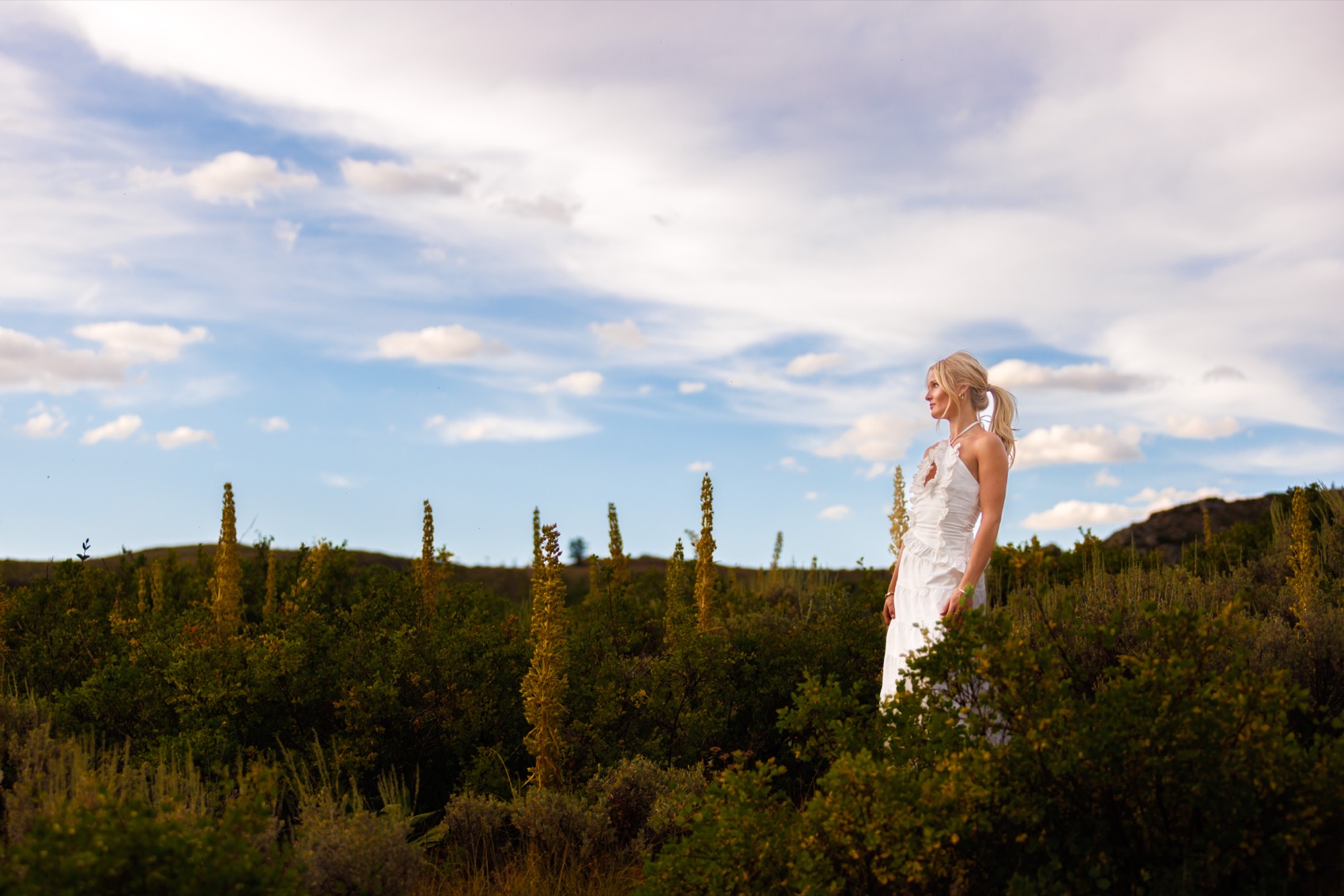 A senior portrait photographed outdoors in Utah