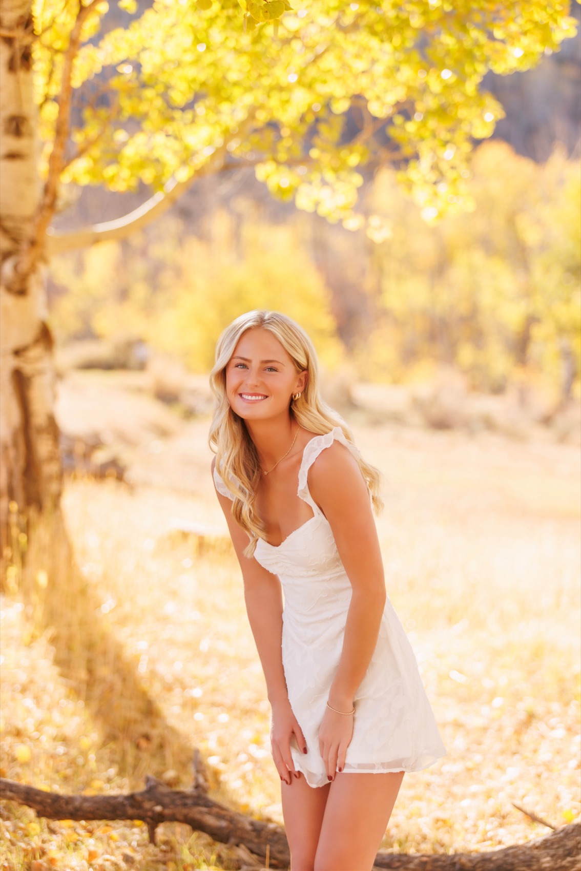 A senior portrait photographed outdoors in Utah