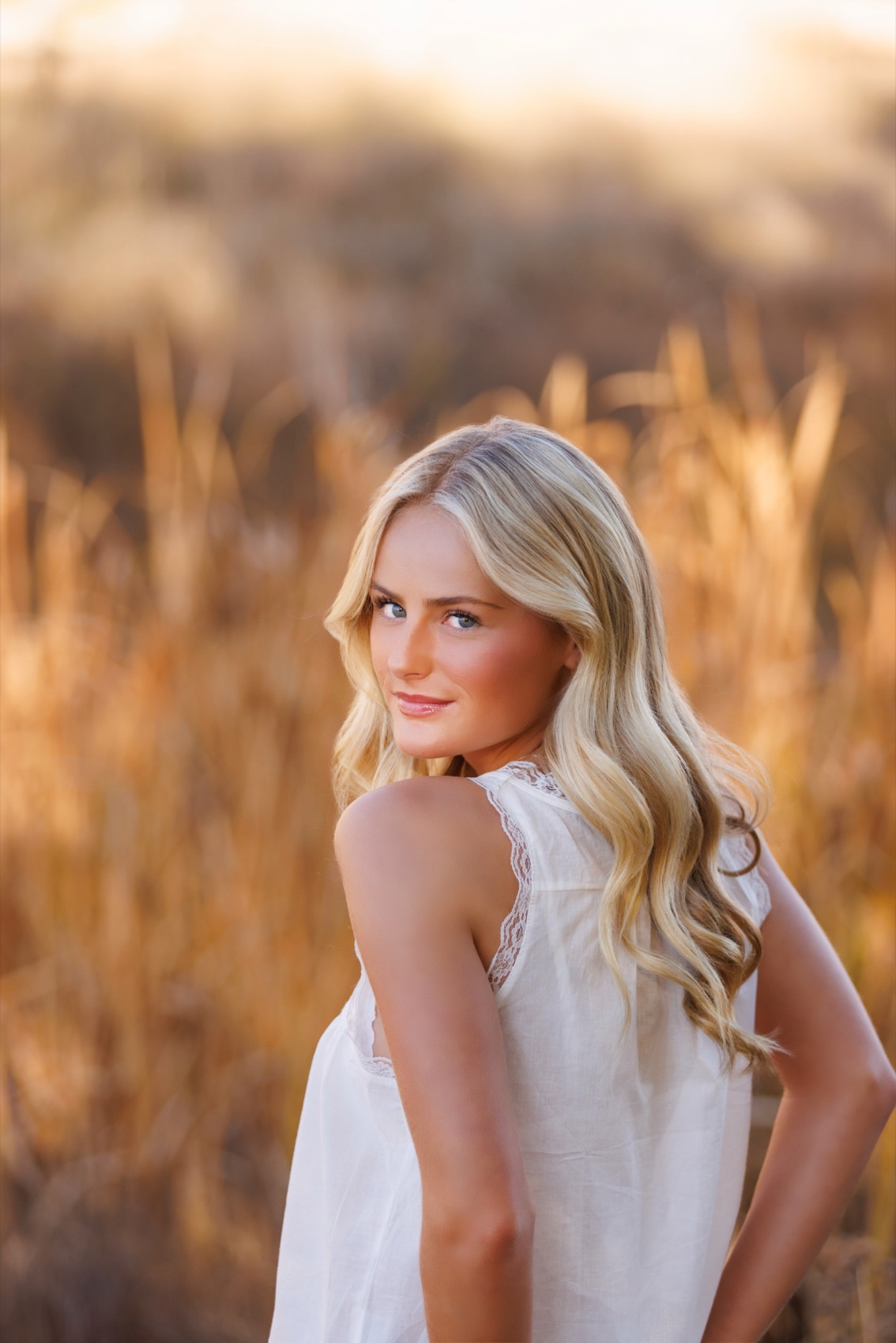 A senior portrait photographed outdoors in Utah