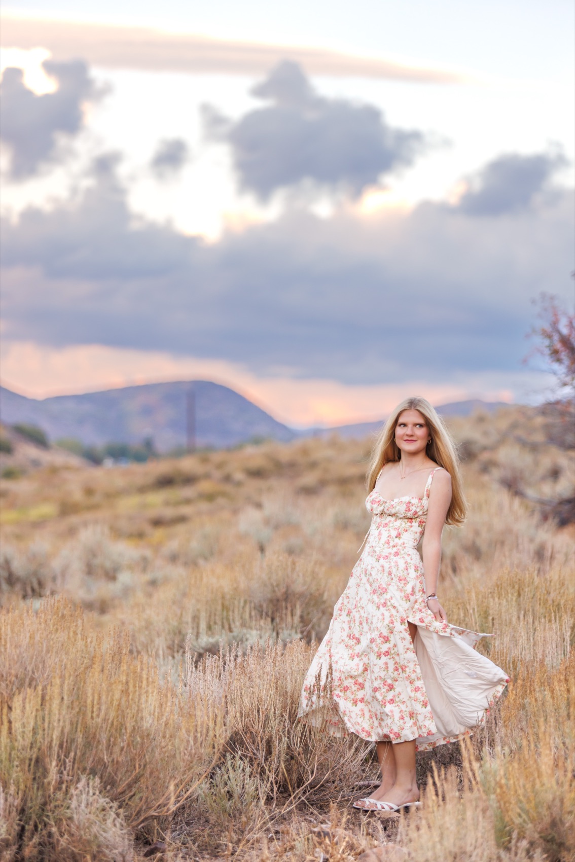A senior portrait photographed outdoors in Utah
