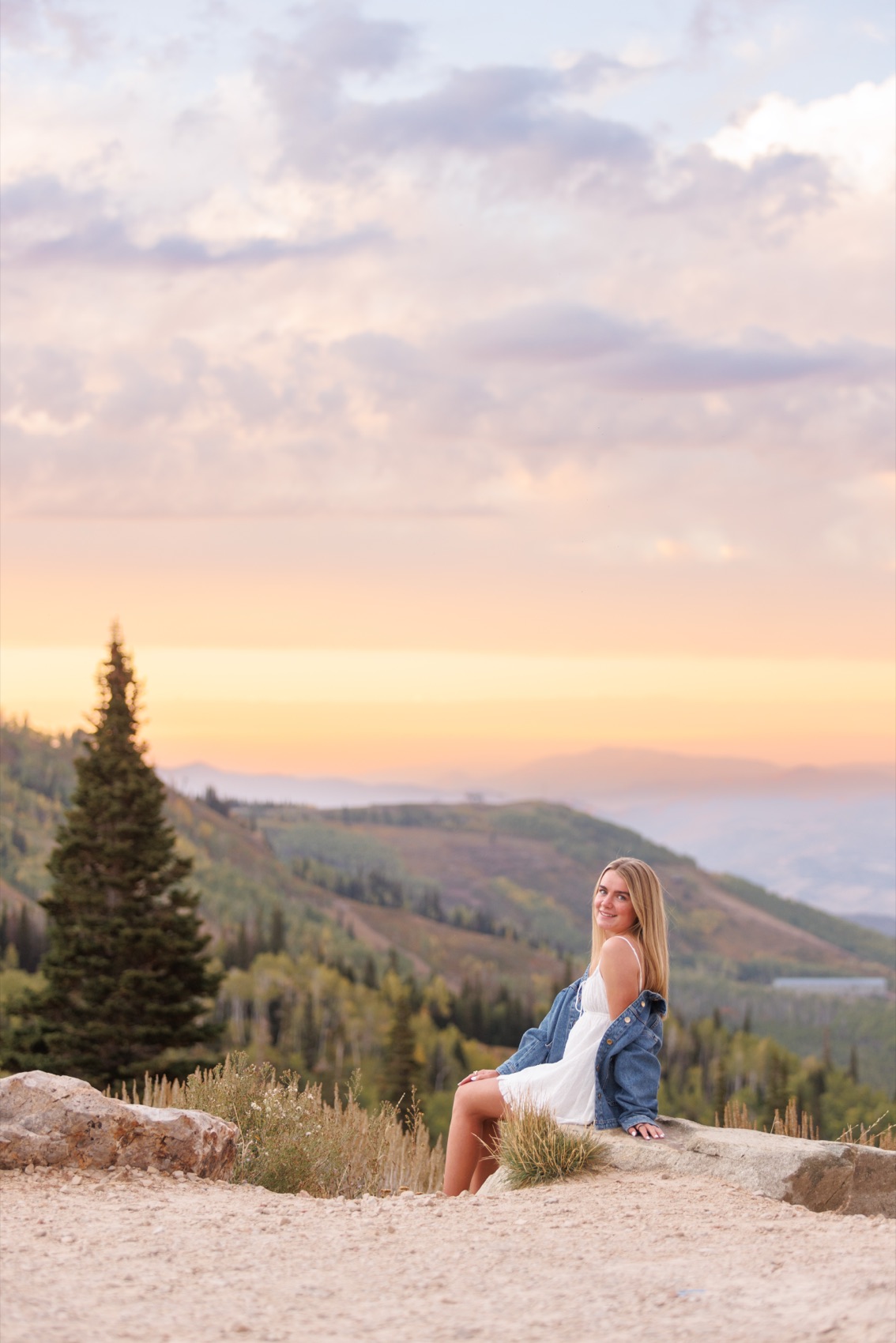 A senior portrait photographed outdoors in Utah