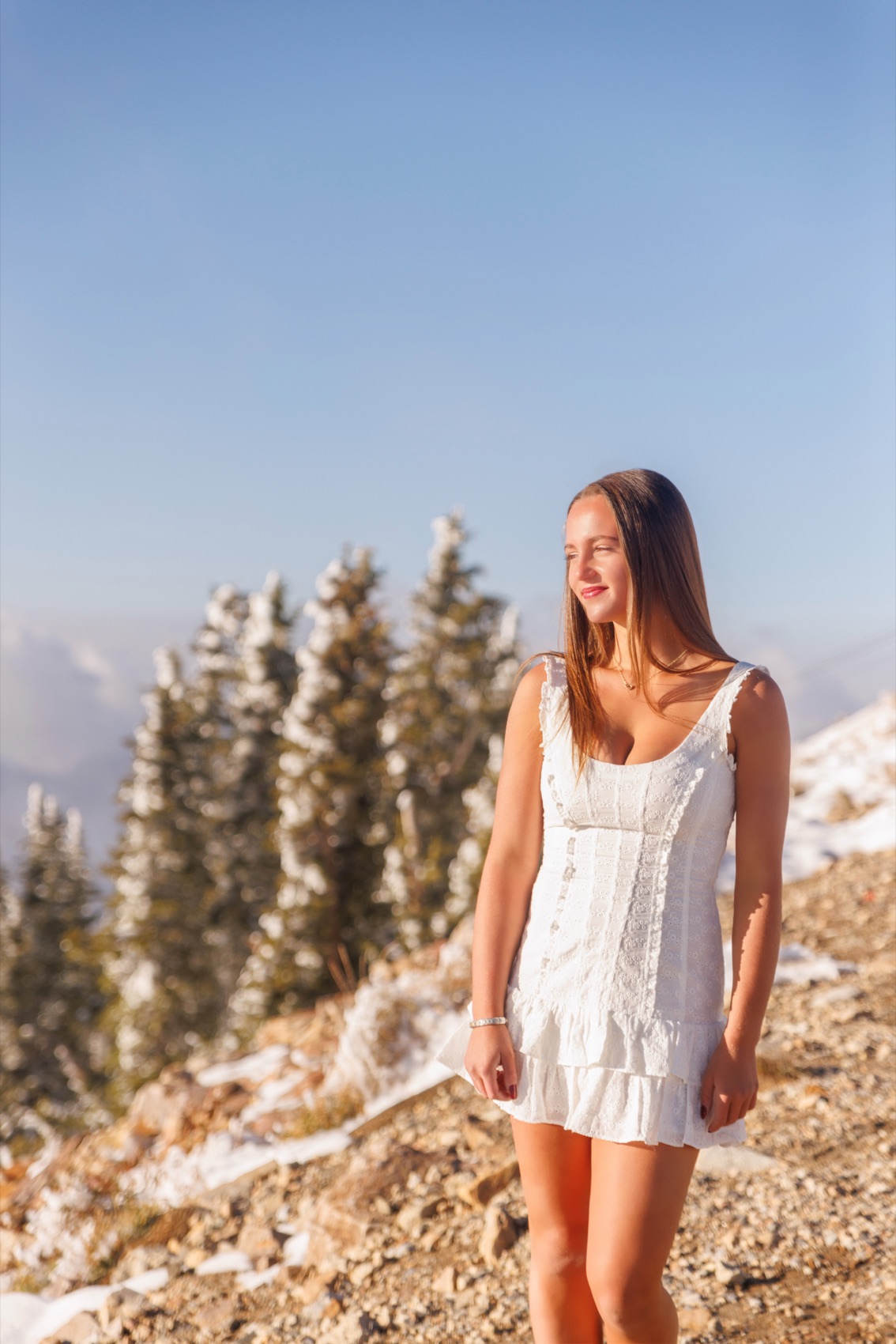 A senior portrait photographed outdoors in Utah