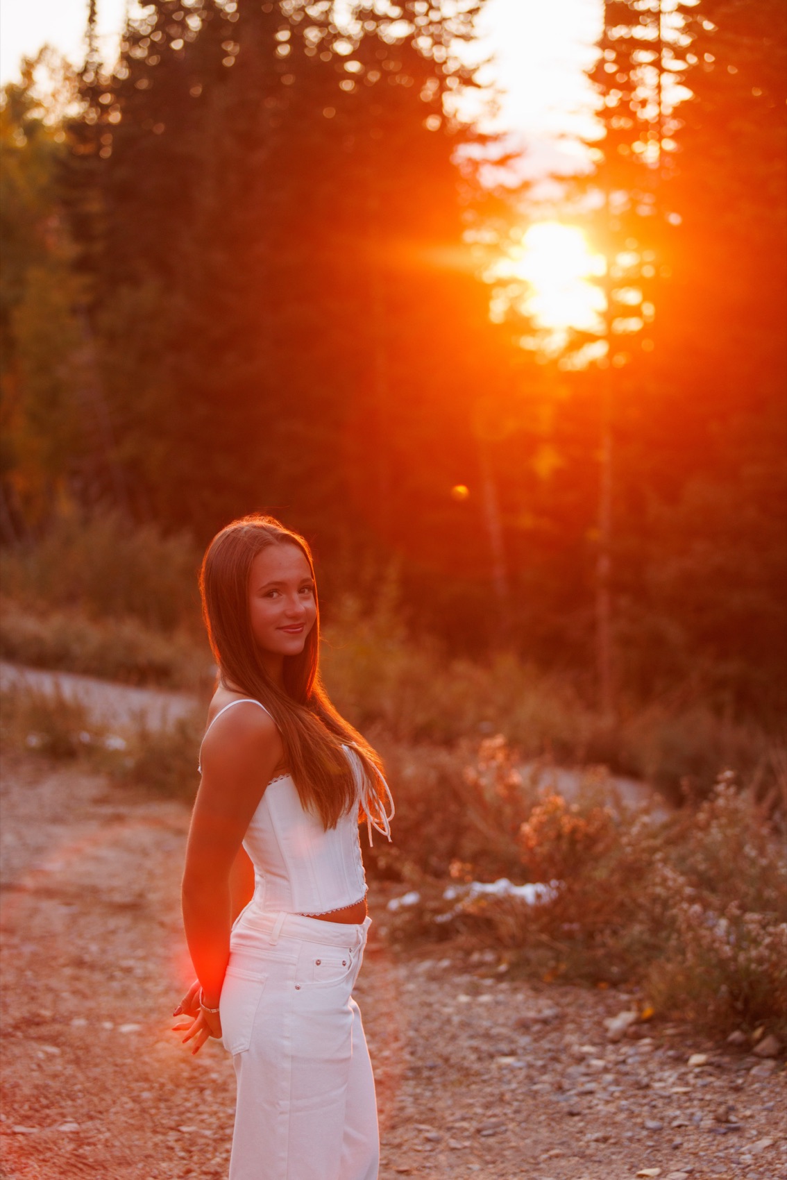 A senior portrait photographed outdoors in Utah