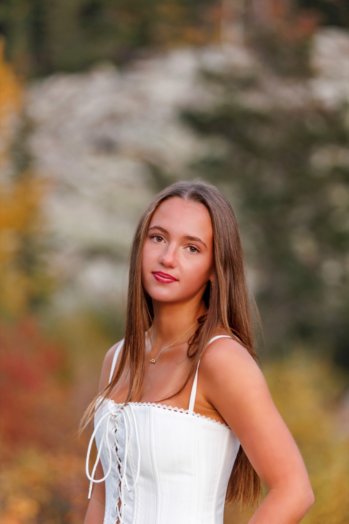 A senior portrait photographed outdoors in Utah