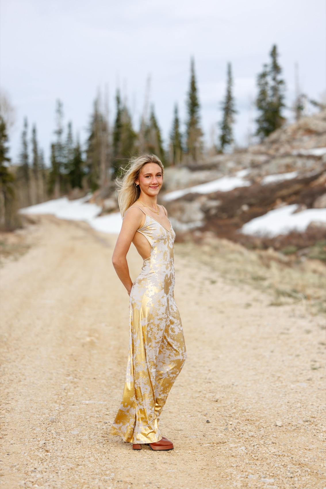 A senior portrait photographed outdoors in Utah