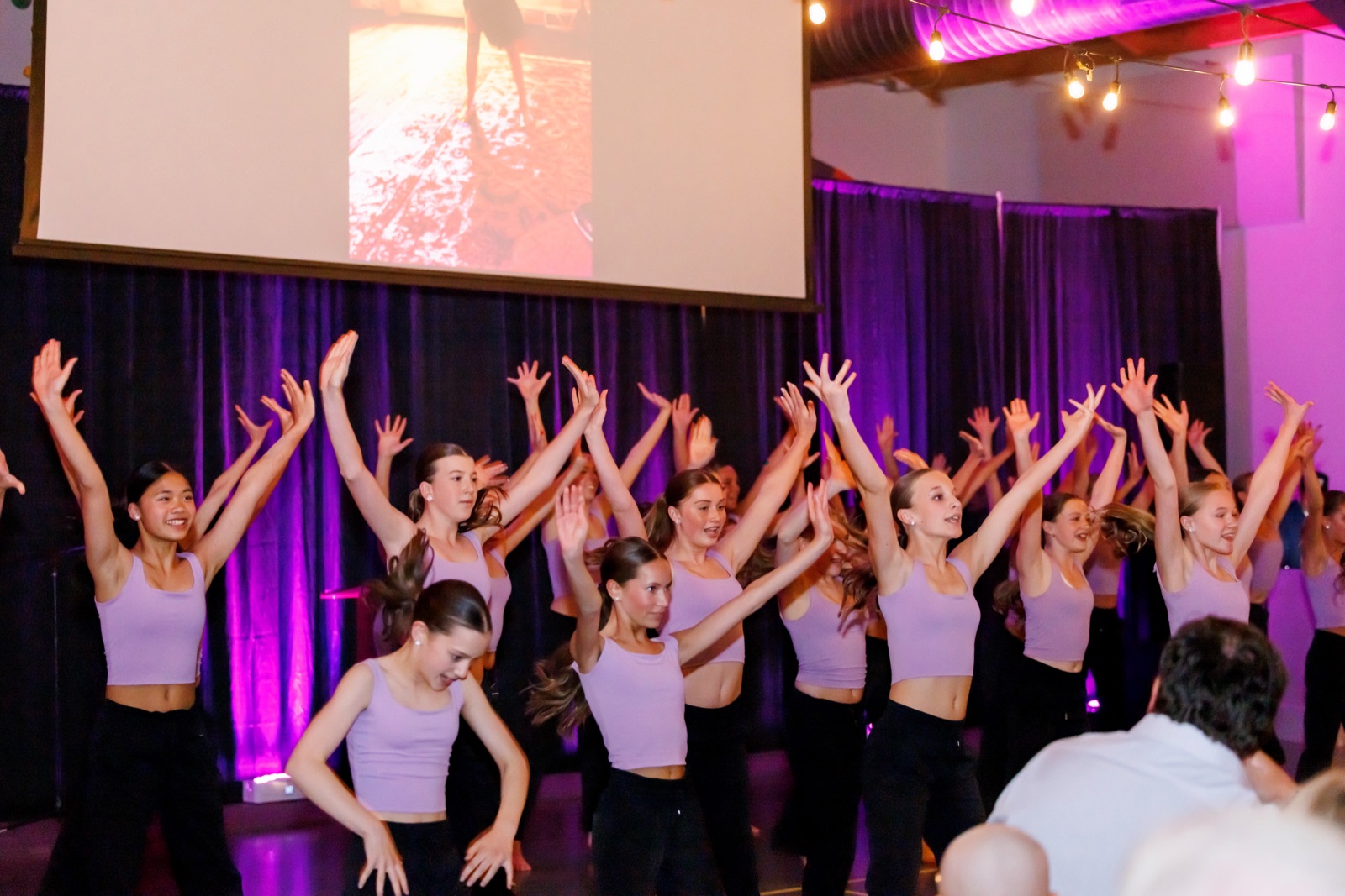 Dancers performing at a charity gala