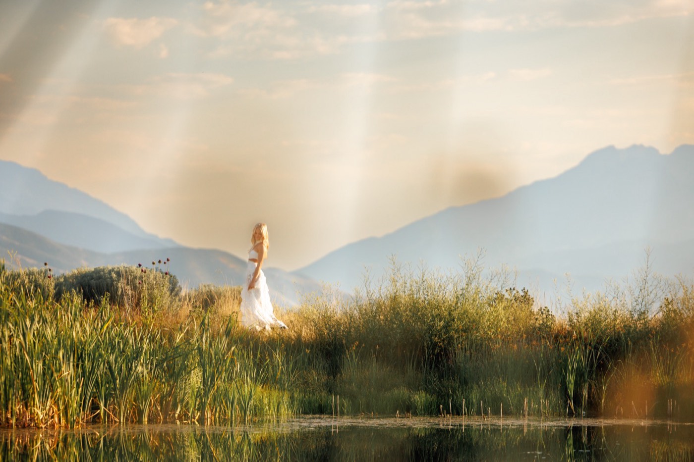 A senior portrait photographed outdoors in Utah