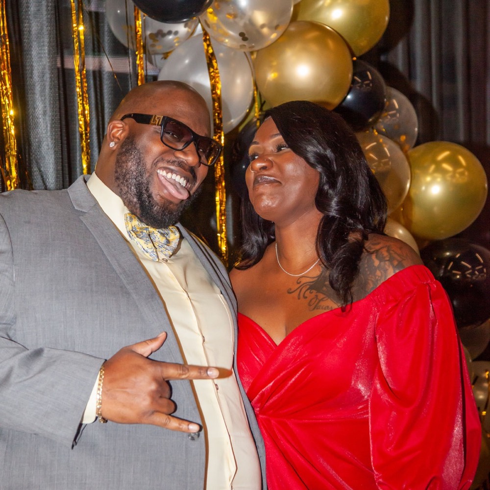 Guests at a black-tie event